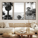 Palm Trees Wall Art Canvas Print – Framed Coastal Ocean