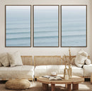 Ocean Waves Wall Art Canvas Print – Framed Solo Surfer Wave