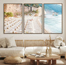 Beach Wall Art Canvas Print – Framed Coastal Seascape Summer
