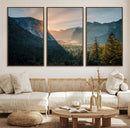 Yosemite Valley Wall Art Canvas Print – Framed Mountain
