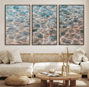 Clear Water Wall Art Canvas Print – Framed Sunlit Ocean