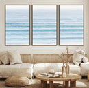 Ocean Wave Surfer Wall Art – Framed Minimal Seascape Canvas by MyGreatCanvas | Canvas Wall Art Prints | Photo Prints & Wall Decor