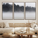 Surfer Fog Wall Art Canvas Print – Framed Foggy Beach Scene by MyGreatCanvas | Canvas Wall Art Prints | Photo Prints & Wall Decor