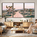 Joshua Tree Park Wall Art Canvas Print – Framed Desert Road by MyGreatCanvas | Canvas Wall Art Prints | Photo Prints & Wall Decor