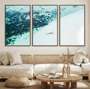 Minimal Beach Wall Art – Framed Ocean Swimming Canvas by MyGreatCanvas | Canvas Wall Art Prints | Photo Prints & Wall Decor