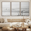 Surfer Silhouette Wall Art – Framed Calm Ocean Canvas by MyGreatCanvas | Canvas Wall Art Prints | Photo Prints & Wall Decor