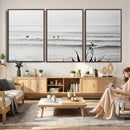 Surfer Silhouette Wall Art Canvas Print – Framed Calm Ocean by MyGreatCanvas | Canvas Wall Art Prints | Photo Prints & Wall Decor