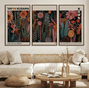 Modern Japanese Wall Art Canvas Print – Framed Abstract