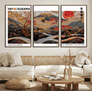 Mount Fuji Wall Art Canvas Print – Framed Abstract Mount