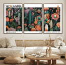 Modern Japanese Wall Art Canvas Print – Framed Abstract