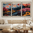 Modern Japanese Wall Art Canvas Print – Framed Contemporary