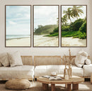 Relaxing Beach Wall Art Canvas Print – Framed Ocean View