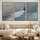 Ocean Waves Wall Art Canvas Print – Framed Coastal Serenity