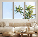 Palm Trees Wall Art Canvas Print – Framed Tropical Coastal