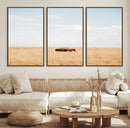 Bison Grassland Wall Art – Framed Minimal Nature Canvas by MyGreatCanvas | Canvas Wall Art Prints | Photo Prints & Wall Decor