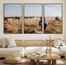 Western Wall Art Canvas Print – Framed Cowboy Cattle Drive by MyGreatCanvas | Canvas Wall Art Prints | Photo Prints & Wall Decor