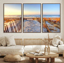 Ocean Sunset Wall Art Canvas Print – Nautical Beach