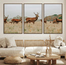 Rustic Deer Wall Art Canvas Print – Autumn Forest Woodland