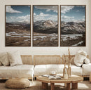 Mountain Landscape Wall Art Canvas Print – Framed Snowy