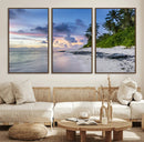 Tropical Beach Wall Art Canvas Print – Framed Sunset Glow by MyGreatCanvas | Canvas Wall Art Prints | Photo Prints & Wall Decor