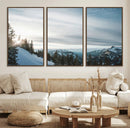 Snowy Mountains Wall Art Canvas Print – Framed Alpine by MyGreatCanvas | Canvas Wall Art Prints | Photo Prints & Wall Decor