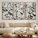 Wild Horse Stampede Wall Art Canvas Print – Monochrome by MyGreatCanvas | Canvas Wall Art Prints | Photo Prints & Wall Decor
