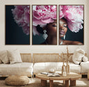 Black Beauty Petal Crown Wall Art Canvas Print – Floral by MyGreatCanvas | Canvas Wall Art Prints | Photo Prints & Wall Decor