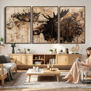 Moose Canvas Wall Art — Rustic Wildlife Painting Print | by MyGreatCanvas | Canvas Wall Art Prints | Photo Prints & Wall Decor