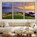 Pebble Beach Golf Wall Art Canvas Print – Iconic Coastal by MyGreatCanvas | Canvas Wall Art Prints | Photo Prints & Wall Decor