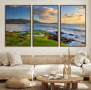 Pebble Beach Golf Links Wall Art Canvas Print – Iconic by MyGreatCanvas | Canvas Wall Art Prints | Photo Prints & Wall Decor