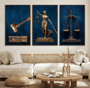Lady Justice Wall Art Canvas Print – Elegant Gold Legal by MyGreatCanvas | Canvas Wall Art Prints | Photo Prints & Wall Decor