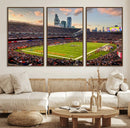 Chicago Bears Soldiers Field Wall Art Canvas Print – Framed