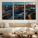 Chicago Bears Soldiers Field Wall Art Canvas Print – Framed