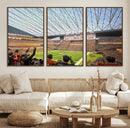 Cleveland Browns Stadium Wall Art Canvas Print – Framed NFL