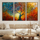 Yggdrasil Tree of Life Mosaic Stained Glass Wall Art, Tree by MyGreatCanvas | Canvas Wall Art Prints | Photo Prints & Wall Decor