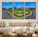 Wrigley Field Baseball Stadium Canvas Wall Art – Packed by MyGreatCanvas | Canvas Wall Art Prints | Photo Prints & Wall Decor