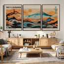 Yayoi Kusama Inspired Japanese Landscape Wall Art Canvas by MyGreatCanvas | Canvas Wall Art Prints | Photo Prints & Wall Decor