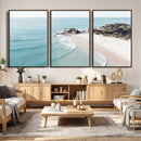 Aerial Beach Wall Art Canvas Print, Coastal Ocean Waves and by MyGreatCanvas | Canvas Wall Art Prints | Photo Prints & Wall Decor