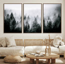 Foggy Pine Forest Canvas Wall Art by MyGreatCanvas | Canvas Wall Art Prints | Photo Prints & Wall Decor