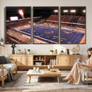 Boise State Broncos Albertsons Stadium Wall Art Canvas Print