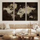 Vibrant Watercolor World Map Wall Art – Stunning Multicolor by MyGreatCanvas | Canvas Wall Art Prints | Photo Prints & Wall Decor