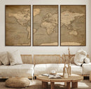 World Map Canvas Print – Framed Travel Map Wall Art for by MyGreatCanvas | Canvas Wall Art Prints | Photo Prints & Wall Decor