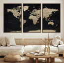World Map Wall Art Print – Detailed Map of the World Wall by MyGreatCanvas | Canvas Wall Art Prints | Photo Prints & Wall Decor