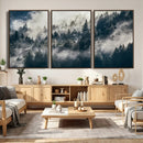 Foggy Mountain Forest Canvas Print, Misty Pine Trees Nature by MyGreatCanvas | Canvas Wall Art Prints | Photo Prints & Wall Decor