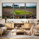 Green Bay Packers Stadium Wall Art Canvas Print, Lambeau