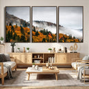 Autumn Forest Wall Art Canvas Print, Foggy Mountain by MyGreatCanvas | Canvas Wall Art Prints | Photo Prints & Wall Decor