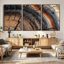 Abstract Tree Ring Wall Art Print – Natural Rustic Wood by MyGreatCanvas | Canvas Wall Art Prints | Photo Prints & Wall Decor