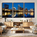 Austin Skyline Wall Art Canvas Print, Austin Downtown Night by MyGreatCanvas | Canvas Wall Art Prints | Photo Prints & Wall Decor