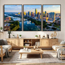 Austin Skyline Wall Art Canvas Print, Austin Downtown Night by MyGreatCanvas | Canvas Wall Art Prints | Photo Prints & Wall Decor