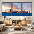 Chicago Wall Art Canvas Print - Chicago City Downtown Night by MyGreatCanvas | Canvas Wall Art Prints | Photo Prints & Wall Decor
